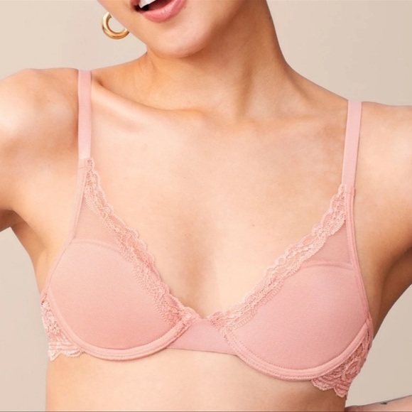 PEPPER Laid Back Lace Bra Blush Crush - several sizes -NEW WITH AND WITHOUT TAGS - Picture 3 of 15